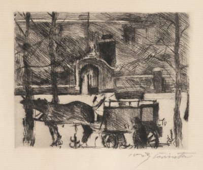 Melkwagen door Lovis Corinth