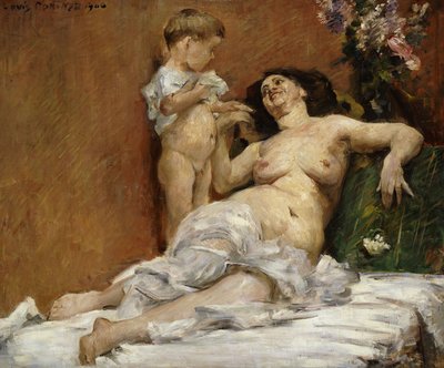 Moeder en kind, 1906 door Lovis Corinth