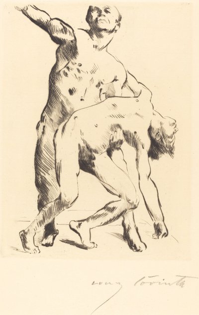 Odysseus und die Freier door Lovis Corinth
