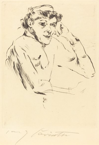 Verpleegster door Lovis Corinth