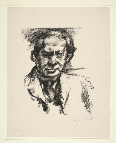 Portret van Arno Holz door Lovis Corinth