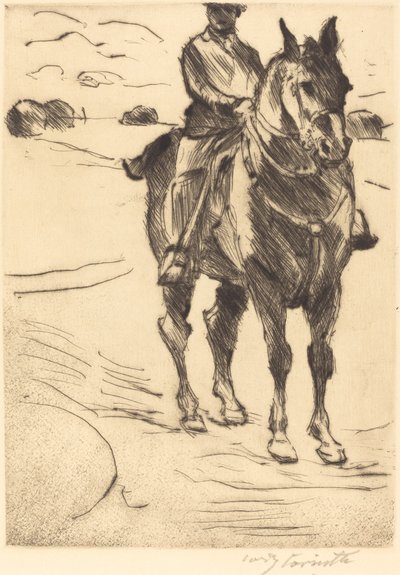 Ruiter II door Lovis Corinth