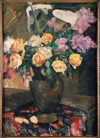 Rozen, Seringen en Lelies, 1913 door Lovis Corinth