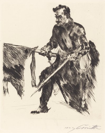 Rudolf Rittner als Florian Geyer, 1914 door Lovis Corinth