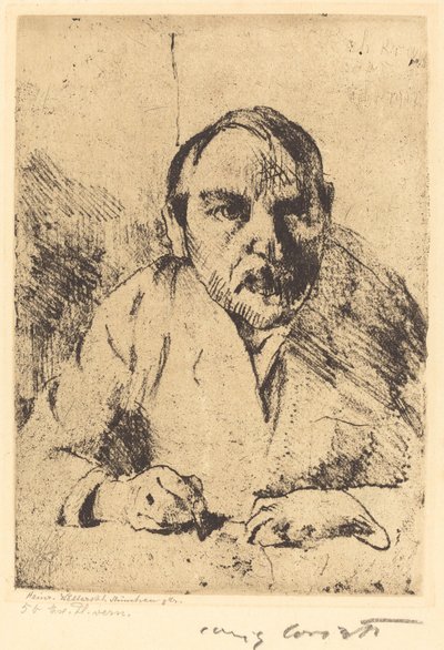 Zelfportret (Selbstbildnis) door Lovis Corinth