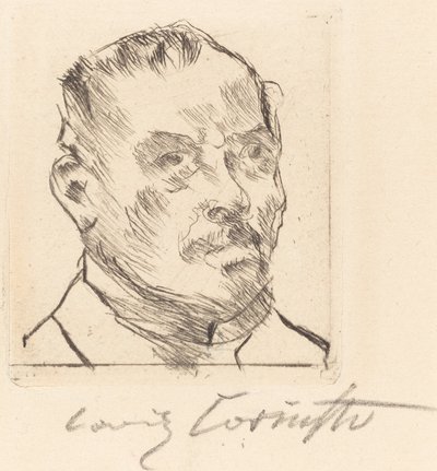 Zelfportret - Hoofd, 1916 door Lovis Corinth