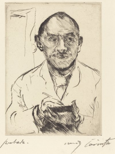 Zelfportret, 1915 door Lovis Corinth