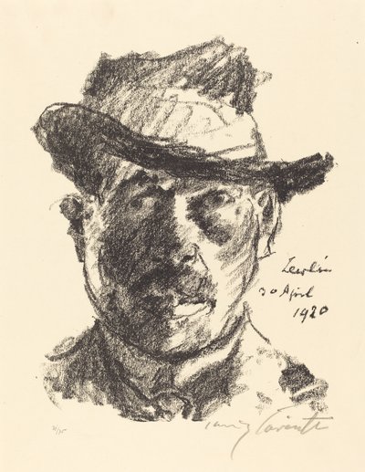 Zelfportret, 1920 door Lovis Corinth