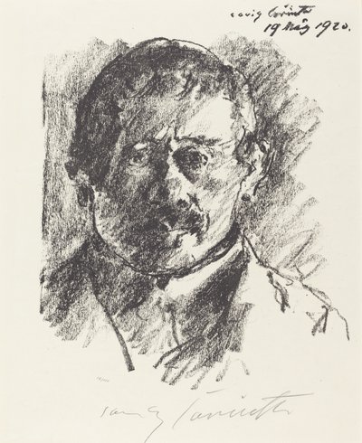 Zelfportret, 1920 door Lovis Corinth