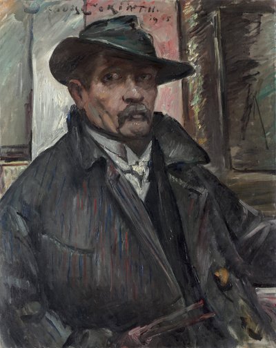 Zelfportret met Hoed en Jas door Lovis Corinth
