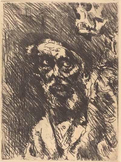 Tod und Greis Dood en de oude man door Lovis Corinth