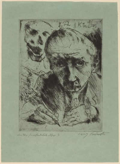 Tod und Künstler Dood en de Kunstenaar, 1920-1921 door Lovis Corinth