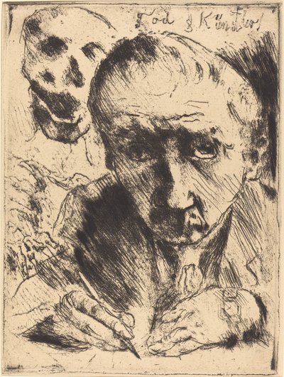 Tod und Künstler Dood en de Kunstenaar, 1921 gepubliceerd 1922 door Lovis Corinth