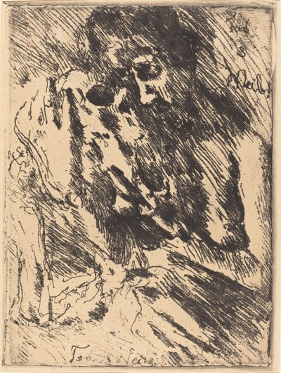 Tod und Weib Dood en de Vrouw, 1921 gepubliceerd 1922 door Lovis Corinth