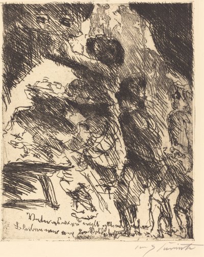 Vader, Dit Zal Niet Goed Af Lopen, We Moeten Wegblijven van de Soldatenbende door Lovis Corinth