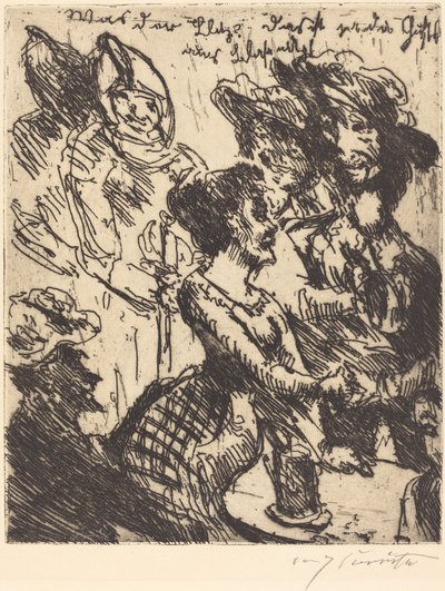 Was der blitz! Das ist ja die gustel von blasewitz door Lovis Corinth