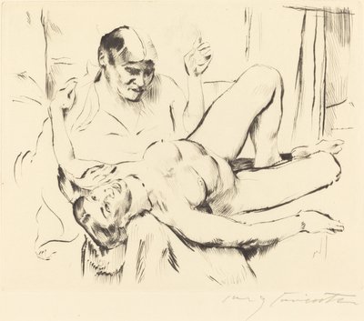Weissagung door Lovis Corinth