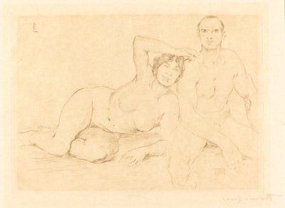 Twee Mensen door Lovis Corinth