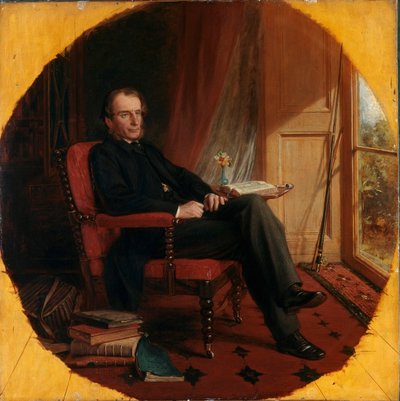 Portret van de Engelse Schrijver Charles Kingsley door Lowes Cato Dickinson