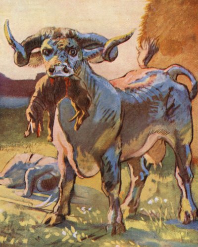 Illustratie voor verhalen van Guy of Warwick (kleurenlitho) door Lowes Dalbiac Luard