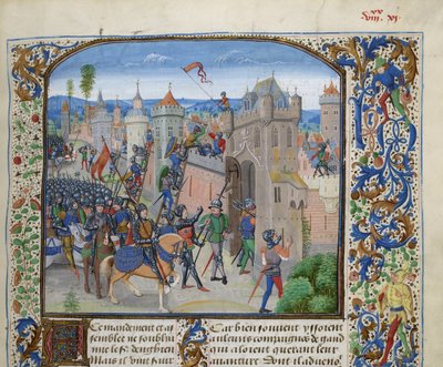 Belegering van Gent door Lodewijk II van Male, ca. 1470-1475 door Loyset Liedet