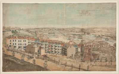 Voorbereidende schets voor Uitzicht op Granby Hill, Clifton, vanuit het westen door Lt.Col.William Booth