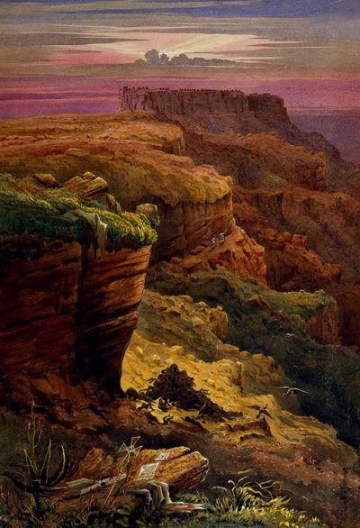 De Plaats van het Bloedbad bij Magdala, Abessinië op Goede Vrijdag 1868 door Lt Cornelius Francis James