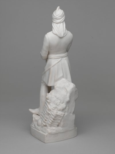 Parian ware beeldje van Luitenant (later Majoor) William Hodson door Ltd Mintons