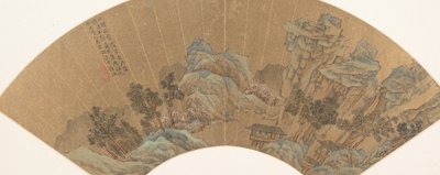 Geborduurde zee van perzikbloesemgolven door Lu Zhi