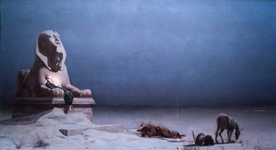 "Le Repos de la Sainte Famille pendant la Fuite en Egypte" Schilderij van Luc Olivier Merson (1846-1920) 1879 Afmeting 77 x 133 cm Olieverf op doek Musee des Beaux Arts, Nice door Luc-Oliver Merson