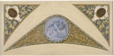 Schets voor de Festivaltrap in het Stadhuis van Parijs: Waterman, tussen 1888 en 1898 door Luc Oliver Merson