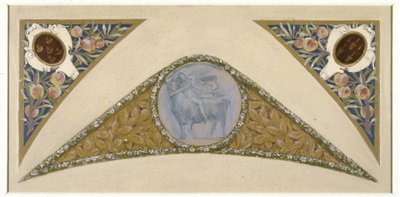 Schets voor de feestelijke trap van het Hôtel de Ville de Paris: Stier, ca. 1888-1898 door Luc Oliver Merson