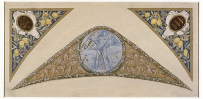 Schets voor de Feesttrap in het Stadhuis van Parijs: Kreeft, tussen 1888 en 1898 door Luc Oliver Merson