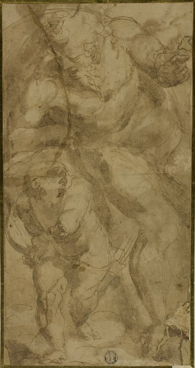 Mars en Cupido door Luca Cambiaso