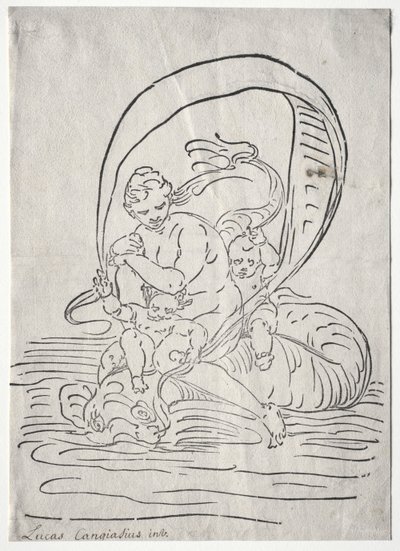 De triomf van Amphitrite door Luca Cambiaso