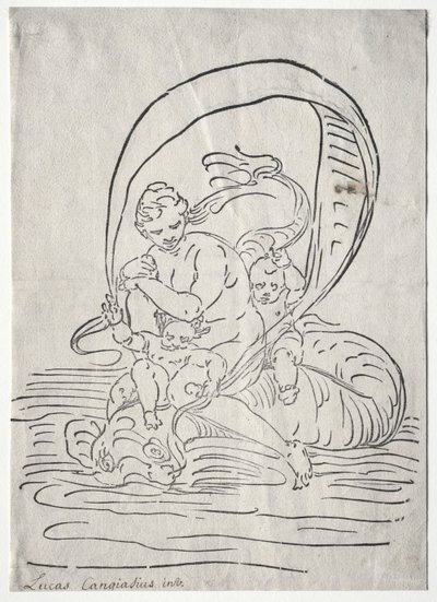 De triomf van Amphitrite door Luca Cambiaso