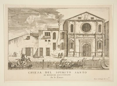 Chiesa del Spirtio Santo door Luca Carlevarijs