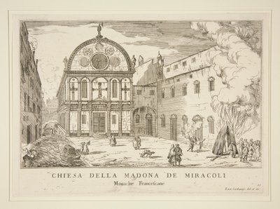 Chiesa della Madonna dei Miracoli door Luca Carlevarijs