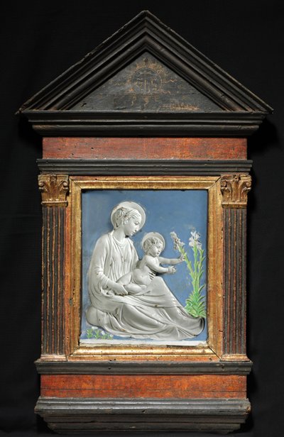 Madonna en kind, ca. 1460-1470 door Luca Della Robbia