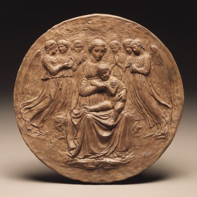 Madonna en Kind met Zes Engelen door Luca Della Robbia