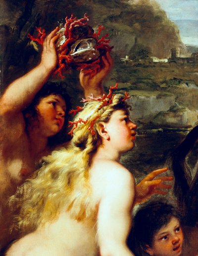 Ontvoering van Europa (detail) door Luca Giordano