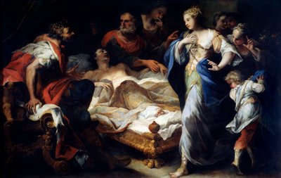 Antiochus en Stratonice, 17e of vroege 18e eeuw door Luca Giordano