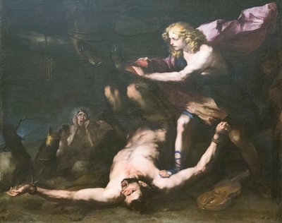 Apollo en Marsyas door Luca Giordano