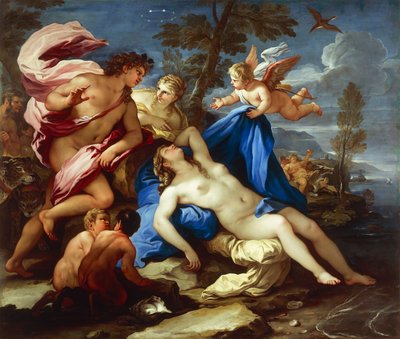 Bacchus en Ariadne door Luca Giordano