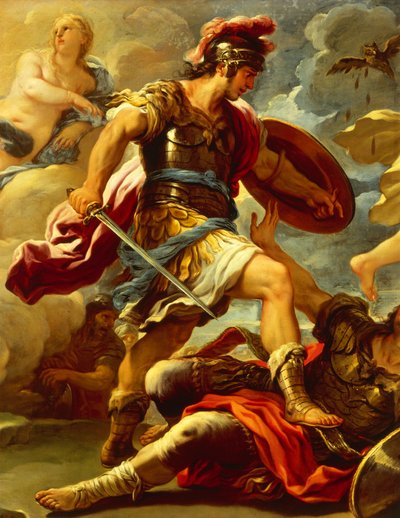 Aeneas (detail) door Luca Giordano