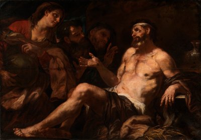 Job en zijn troosters, 17e eeuw door Luca Giordano