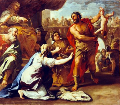 Oordeel van Salomo door Luca Giordano