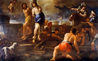 Olindo en Sophronia door Luca Giordano