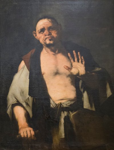 Portret van een meesterbouwer (Crates) door Luca Giordano