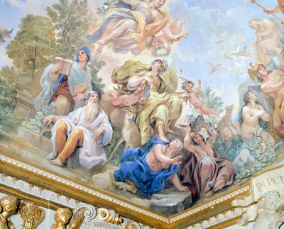 Voorzichtigheid, detail van fresco